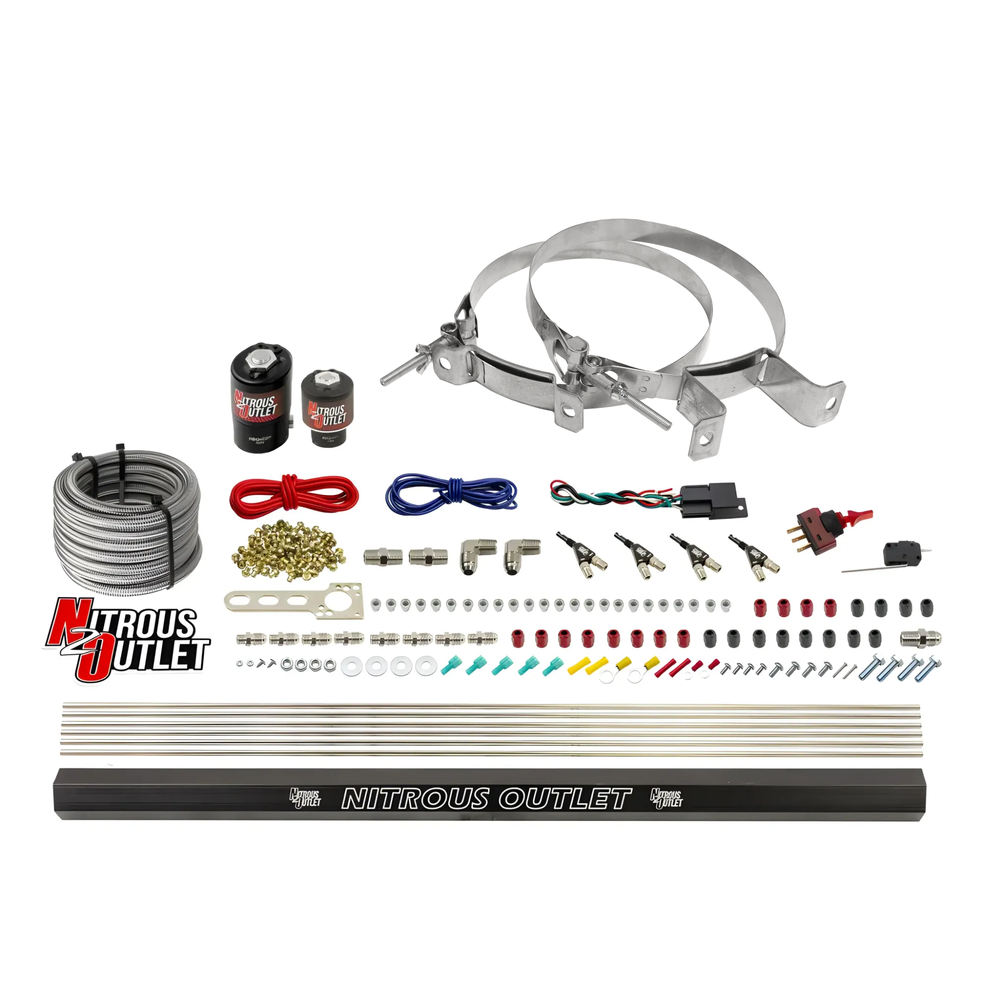 Nitrous Outlet 4 Cylinder Direct Port System - .122 Nitrous Solenoids/.177 Fuel