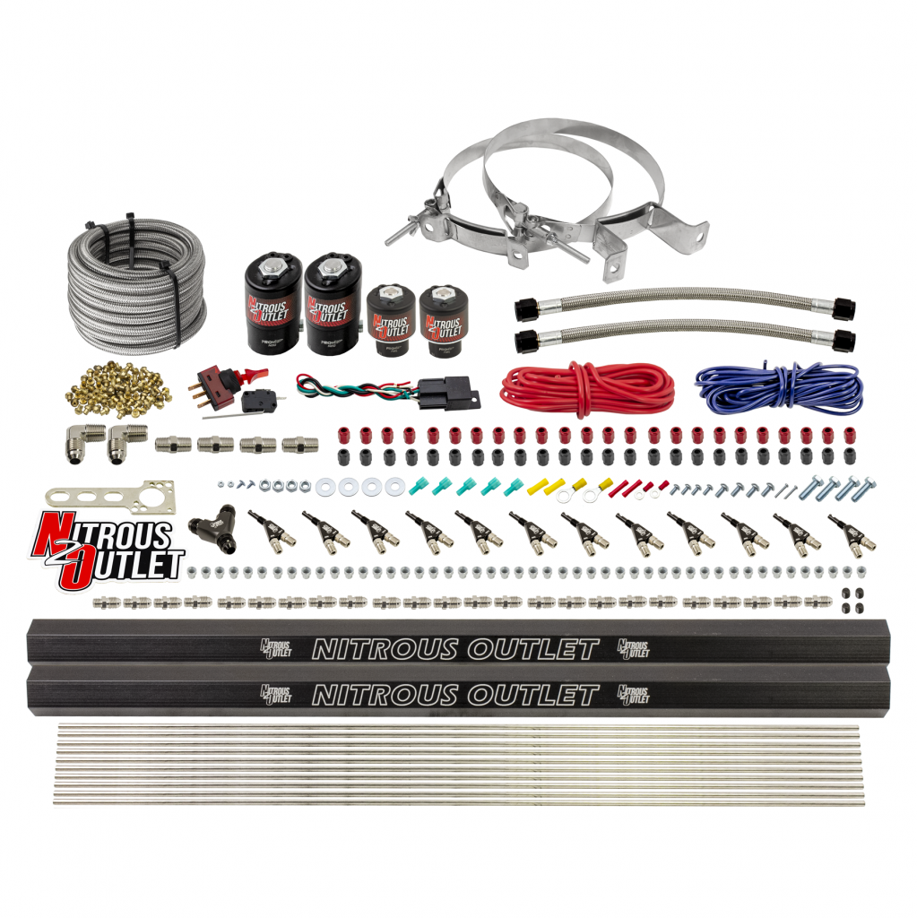 6 Cylinder Dual Stage Direct Port System Two .122 Nitrous Solenoids Two .177 Fue