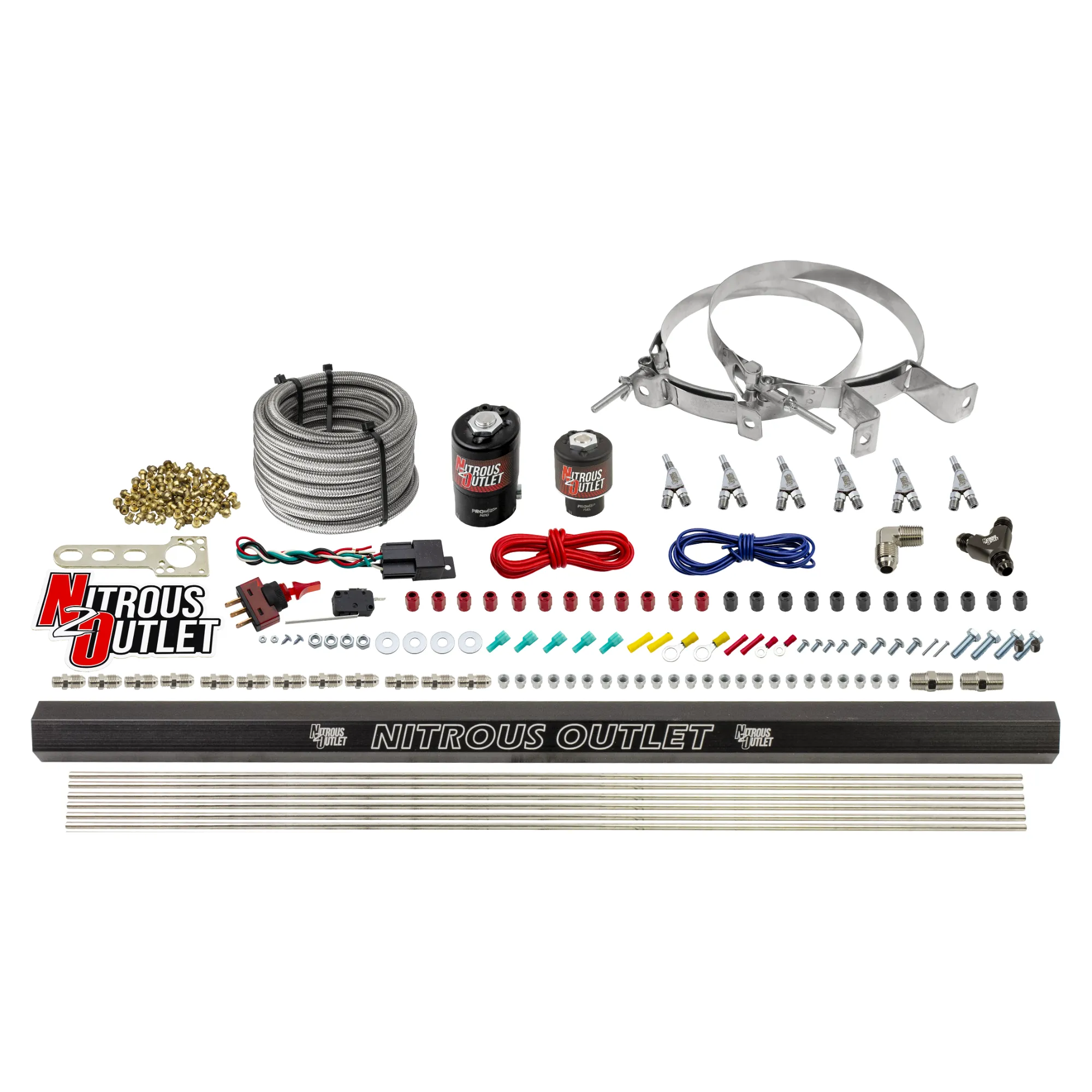 6 Cylinder Direct Port System .122 Nitrous Solenoid .177 Fuel Solenoid Distribut