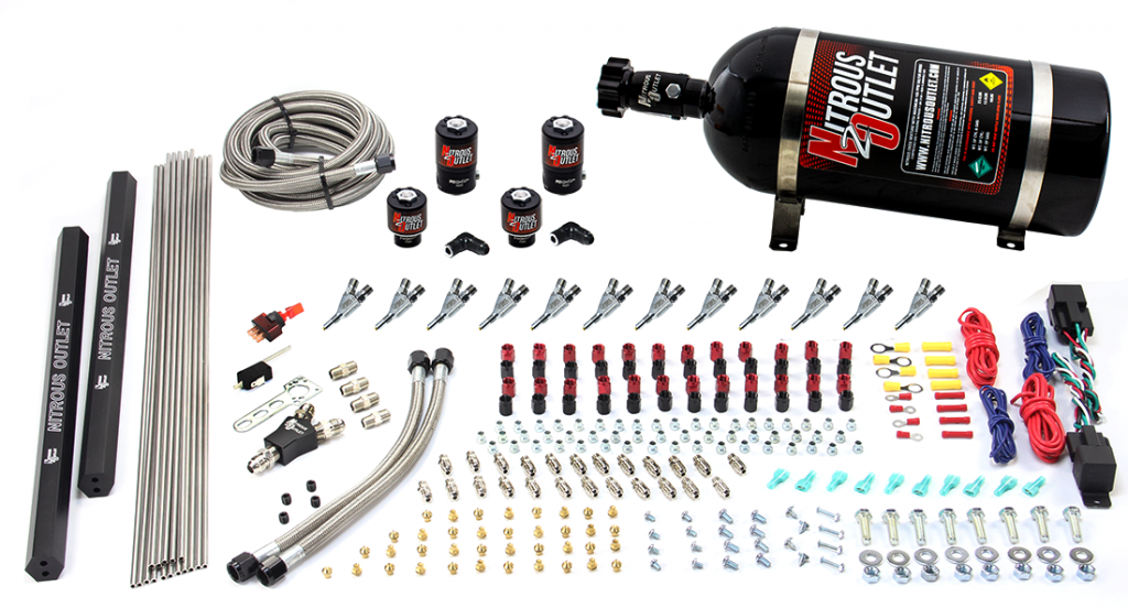 6 Cylinder Dual Stage Direct Port System Two .122 Nitrous Solenoids Two .177 Fue