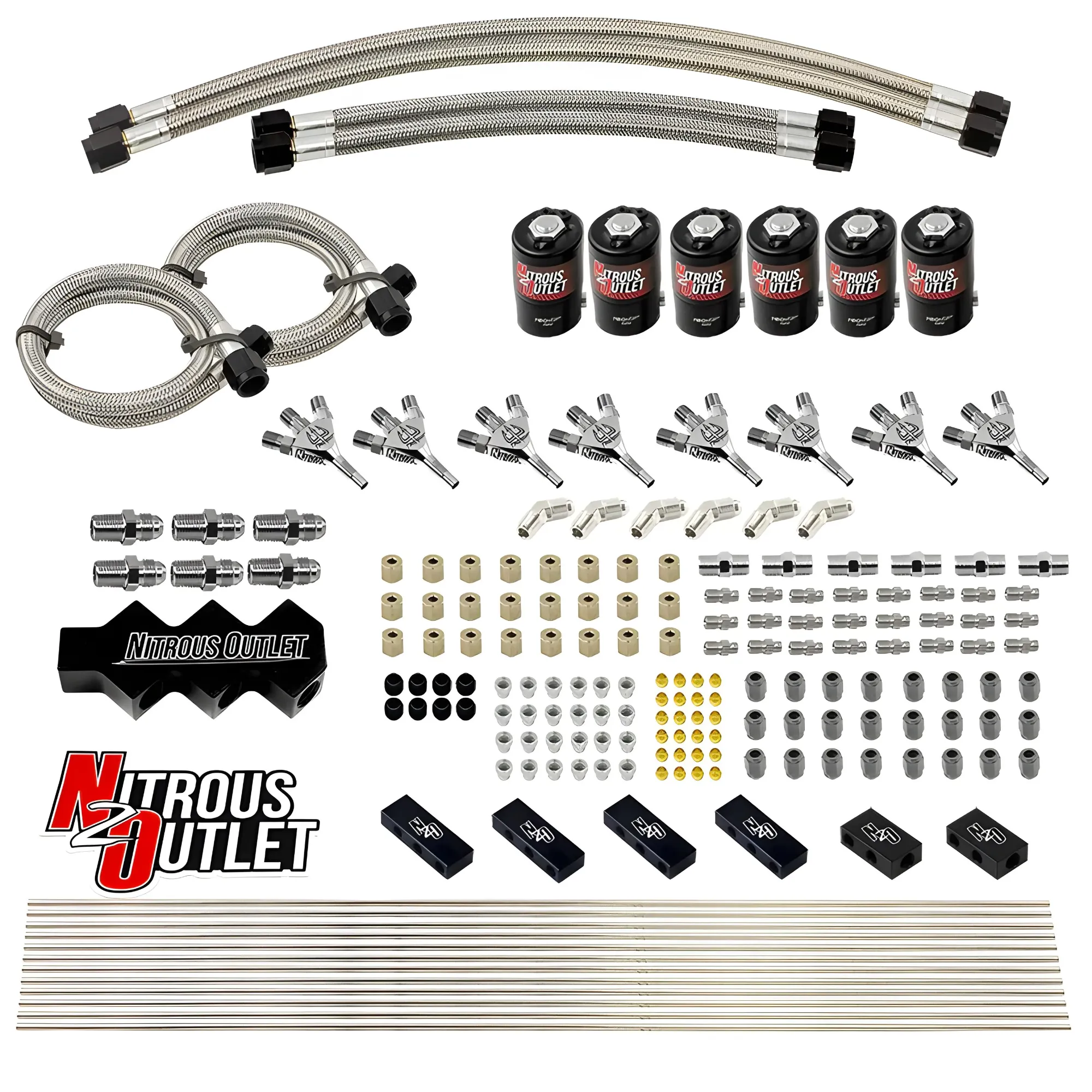 Nitrous Outlet Dry 8 Cylinder Three Stage Direct Port Conversion Kit - Three .11