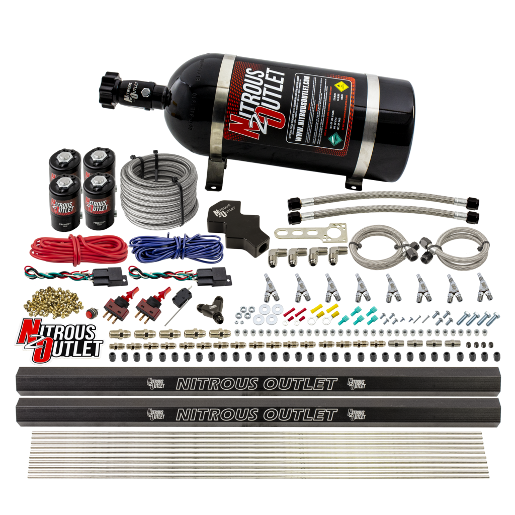 8 Cylinder Direct Port System .122 Nitrous Solenoid .310 Fuel Solenoid Dual Pass