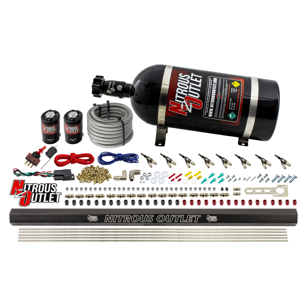 8 Cylinder Direct Port System .122 Nitrous Solenoid .310 Fuel Solenoid Dual Pass