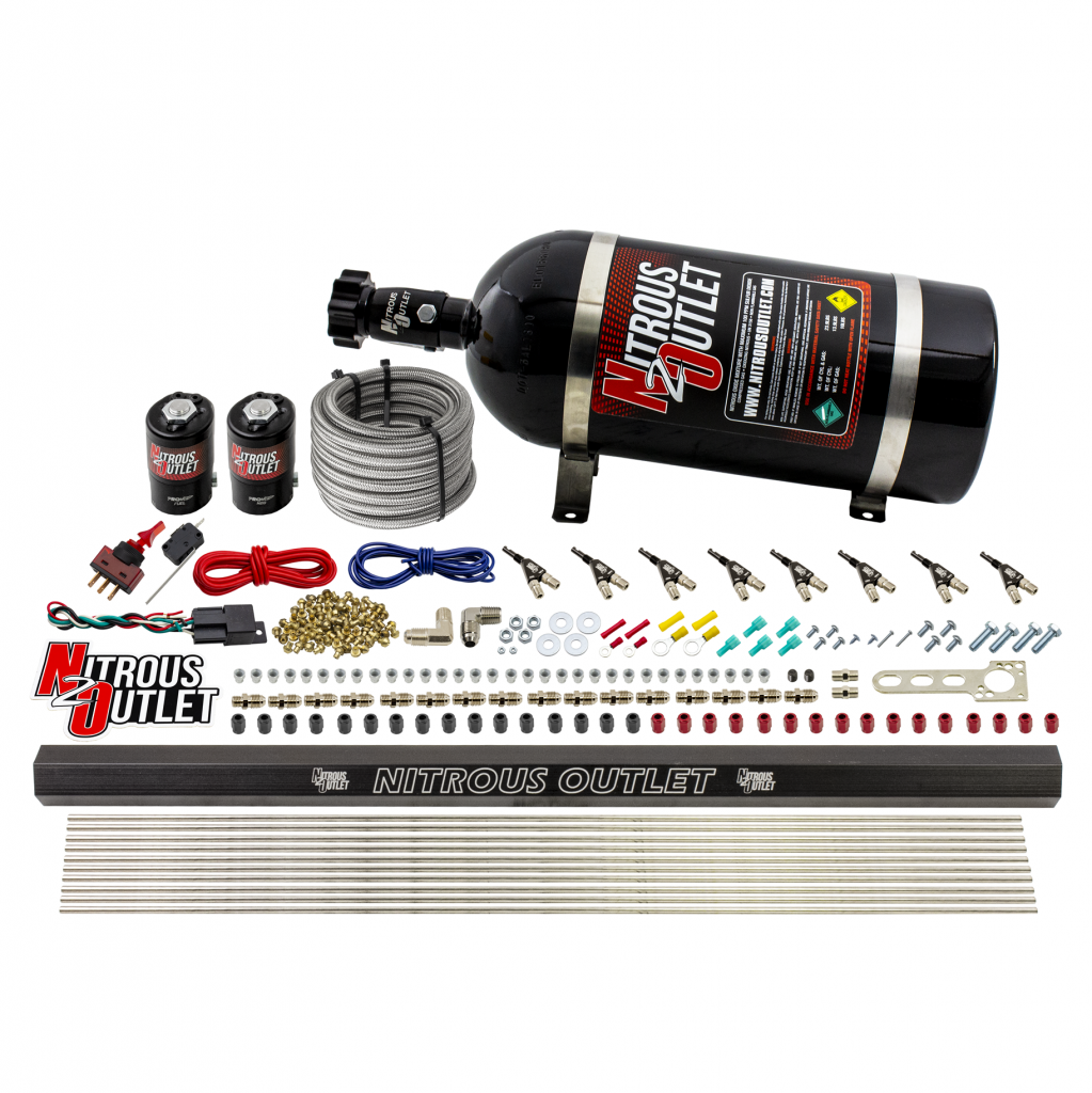 8 Cylinder Direct Port System .122 Nitrous Solenoid .310 Fuel Solenoid Dual Pass
