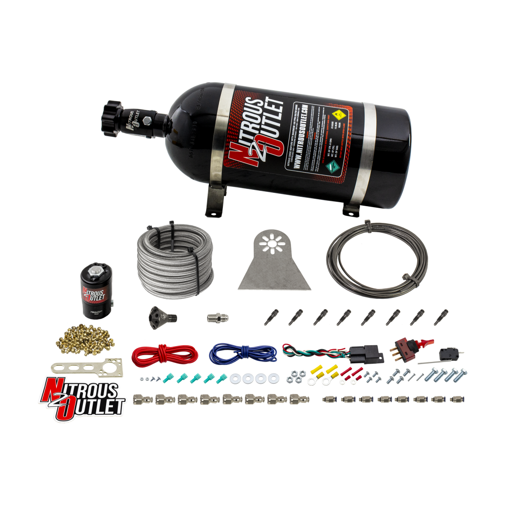 8 Cylinder Direct Port System .122 Nitrous Solenoids .177 Fuel Solenoids Nylon H
