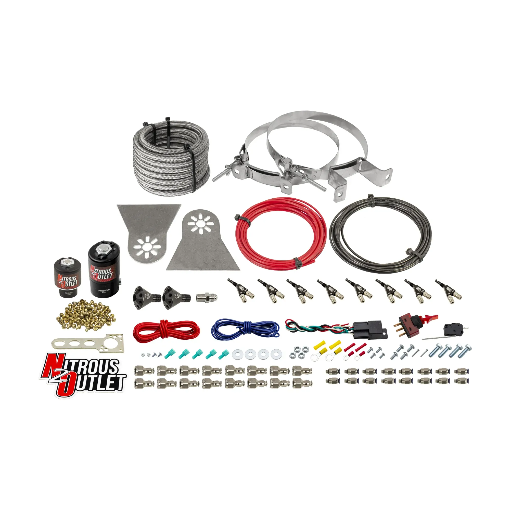 8 Cylinder Direct Port System .112 Nitrous Solenoids .177 Fuel Solenoids Nylon H