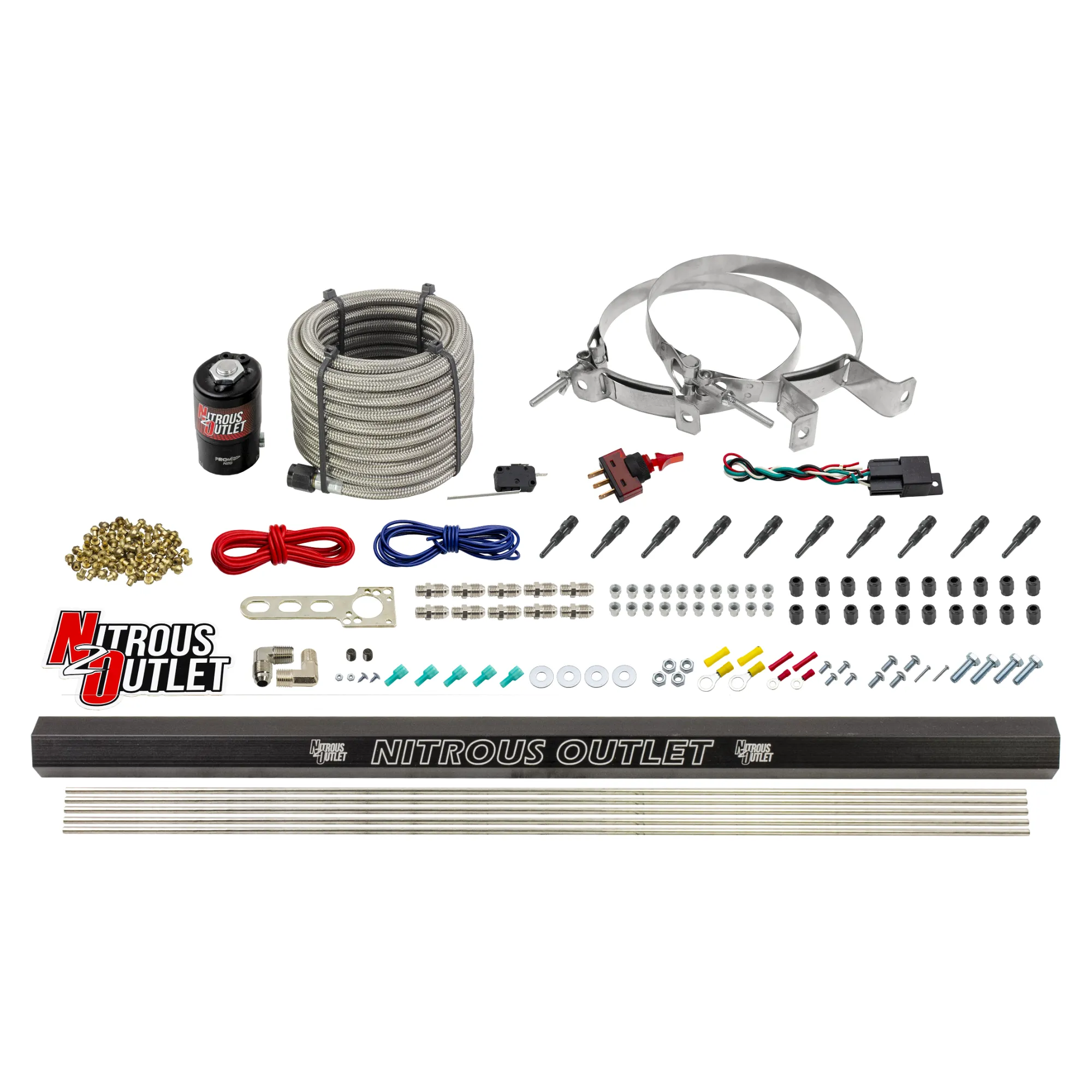 Nitrous Outlet Dry 10 Cylinder Direct Port System - .122 Nitrous Solenoid/Inject