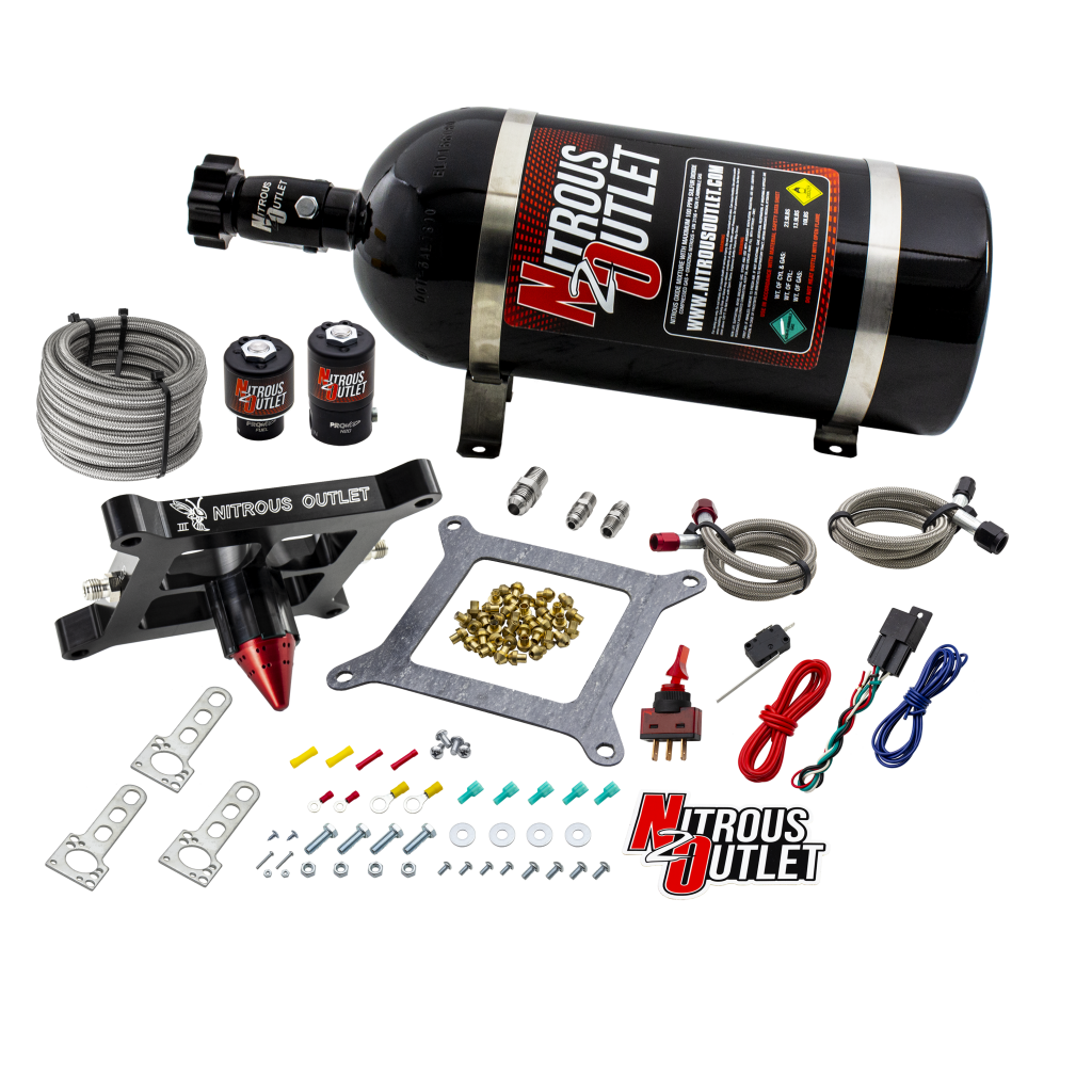 4150 Stinger 3 System Braided Hoses .122 Nitrous Solenoid .177 Fuel Solenoid Uni