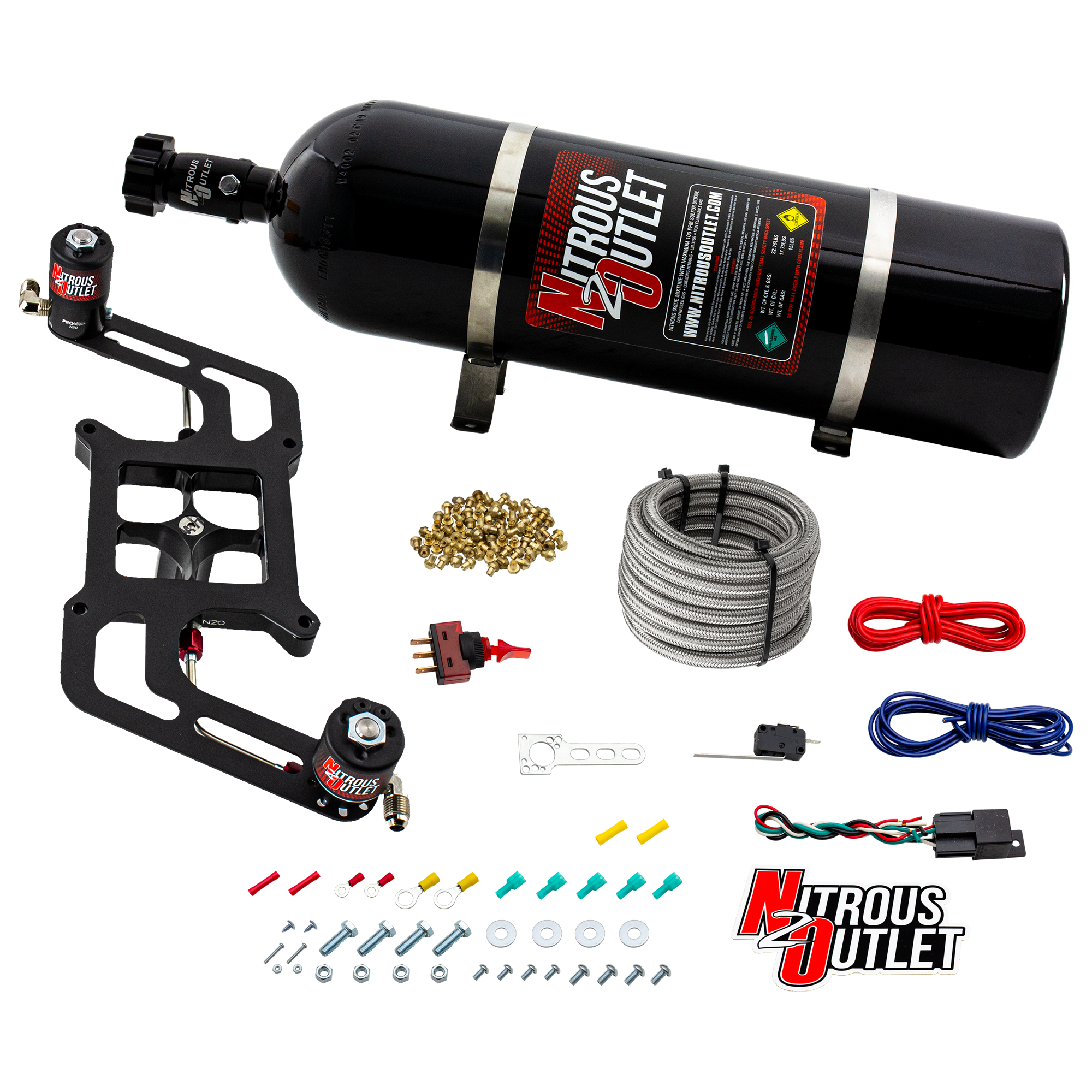 4150 Stinger 3 System Hard-line .122 Nitrous Solenoid .177 Fuel Solenoid Boomera