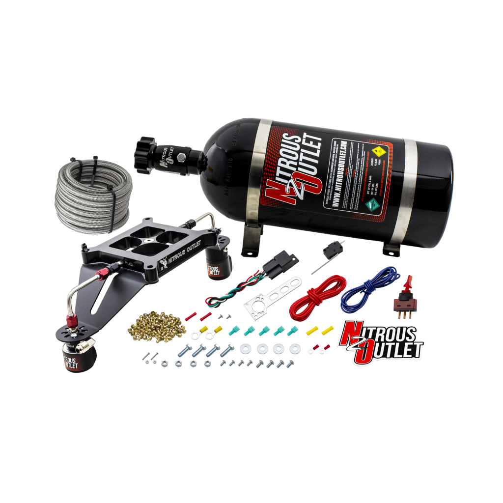4150 Stinger 4 Solenoid Forward Conversion Kit Hard-line .122 Nitrous Solenoid .
