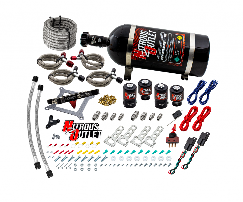 4150 Hornet 3 Dual Stage System Two .122 Nitrous Solenoids Two .177 Fuel Solenoi