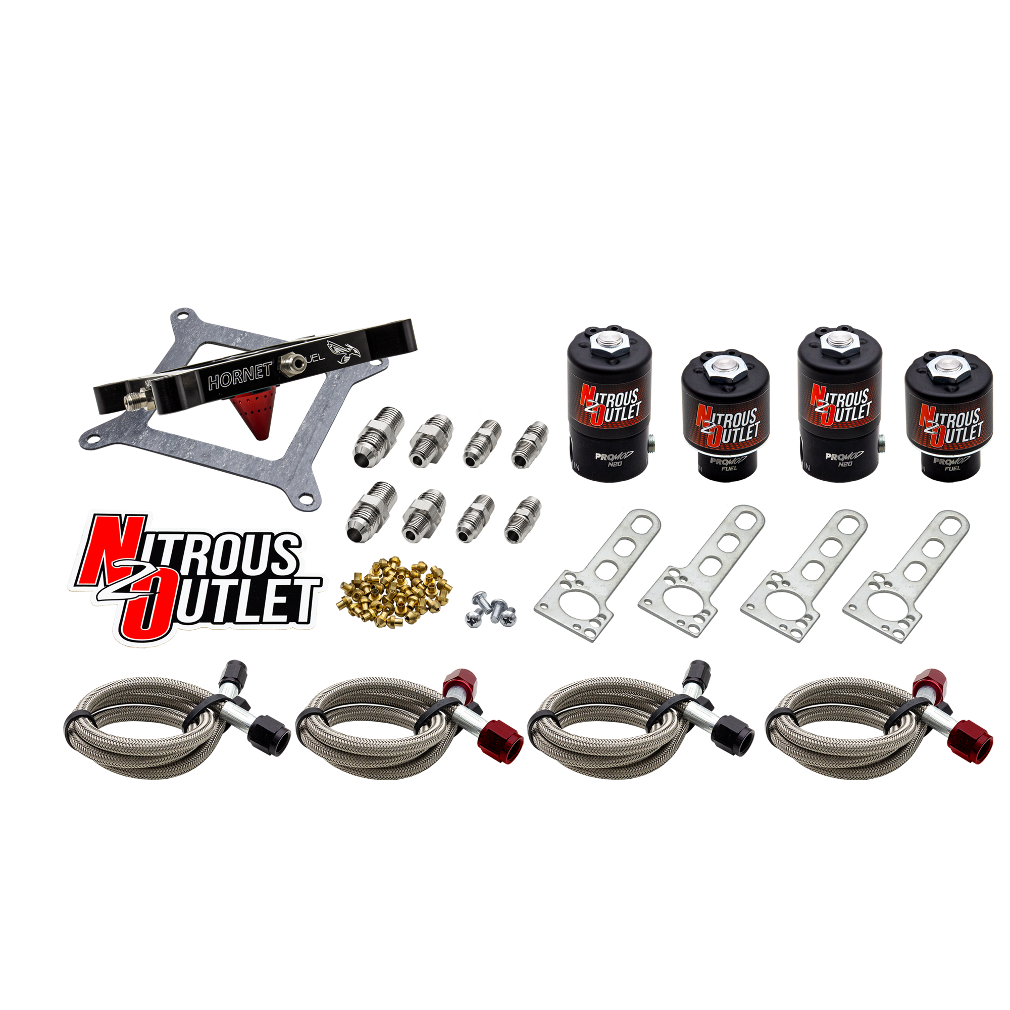 Hornet 2 4150 Dual Stage Solenoid Forward Conversion Kit Two .122 Nitrous Soleno