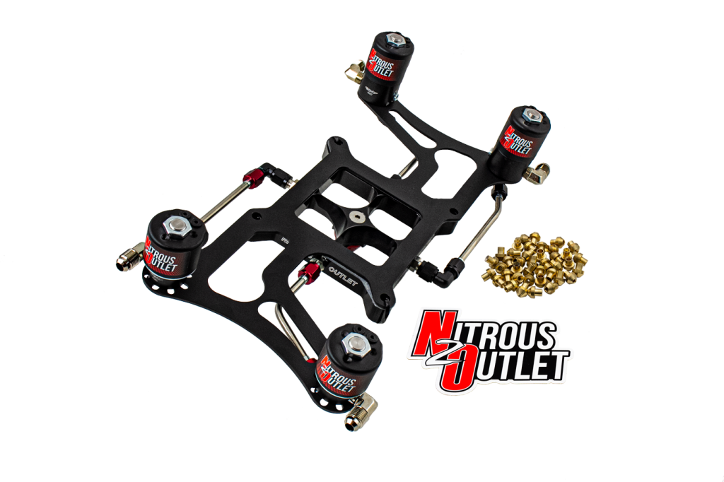 4150 Hornet 2 Race Dual Stage System Hard-line Two .178 Trashcan Nitrous Solenoi