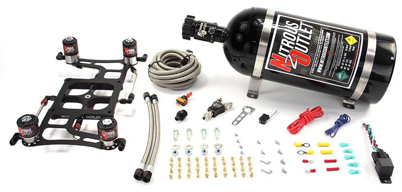 4500 Hornet 3 Dual Stage System Hard-line Two .122 Nitrous Solenoids Two .177 Fu