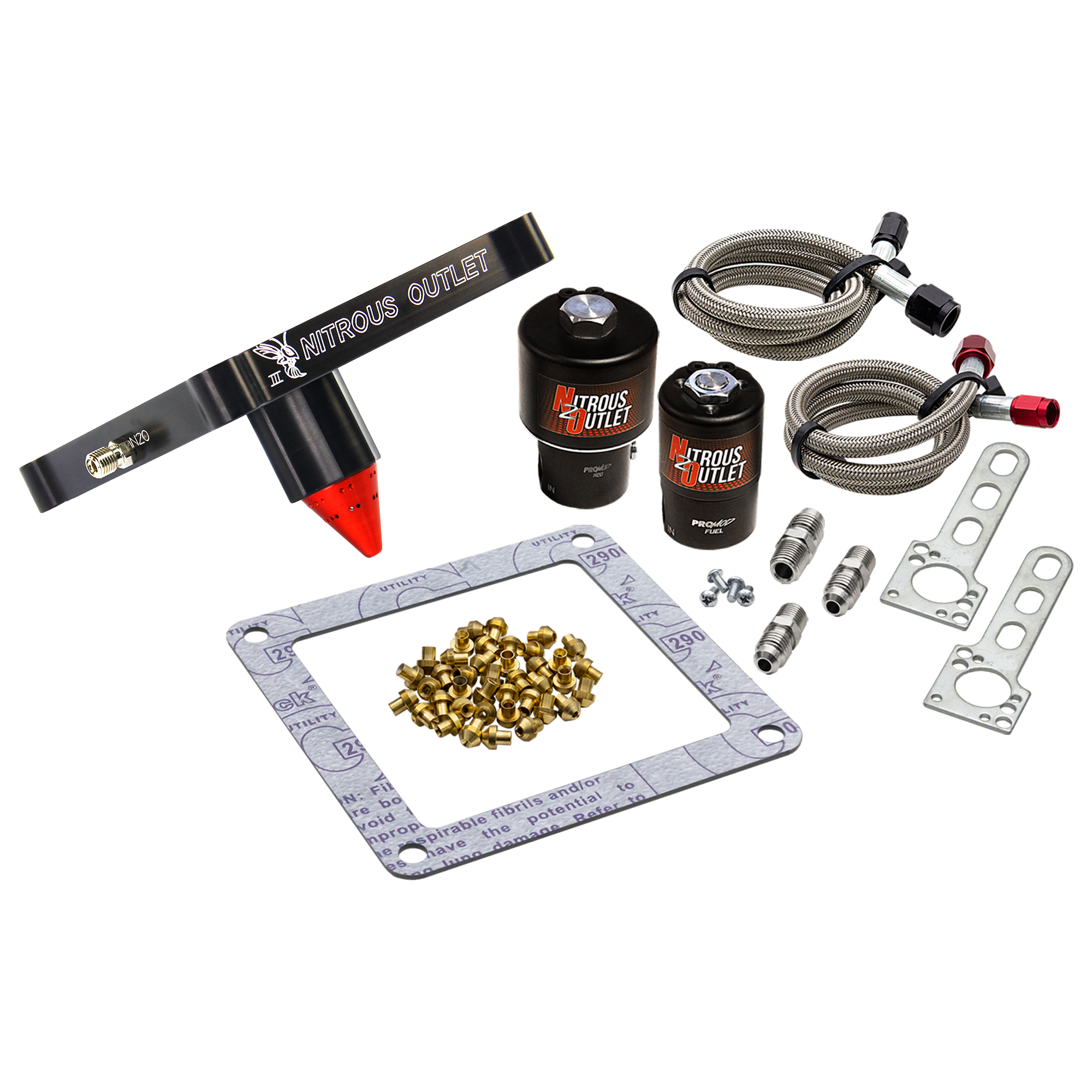 4500 Stinger 3 Race Solenoid Forward Conversion Kit Braided Hoses .178 Trashcan