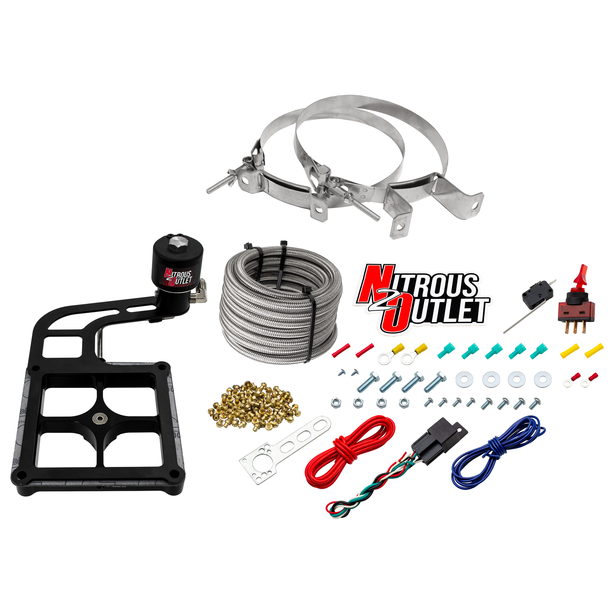 Nitrous Outlet 4500 Stinger 2 Dry Race System - Hard-line/.178 Trashcan Nitrous