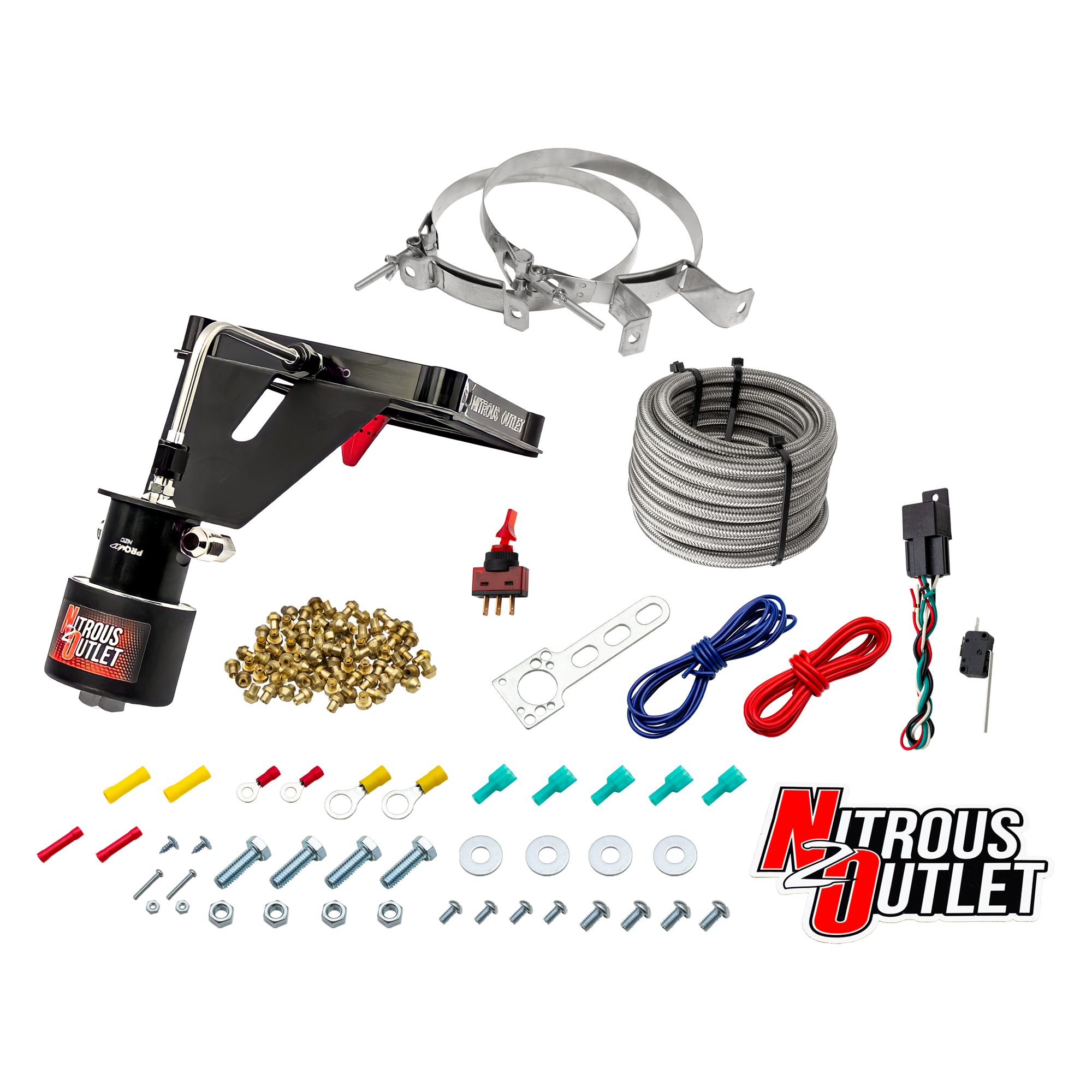 4500 Stinger 2 Dry Race System Hard-line .178 Trashcan Solenoid Nitrous Solenoid