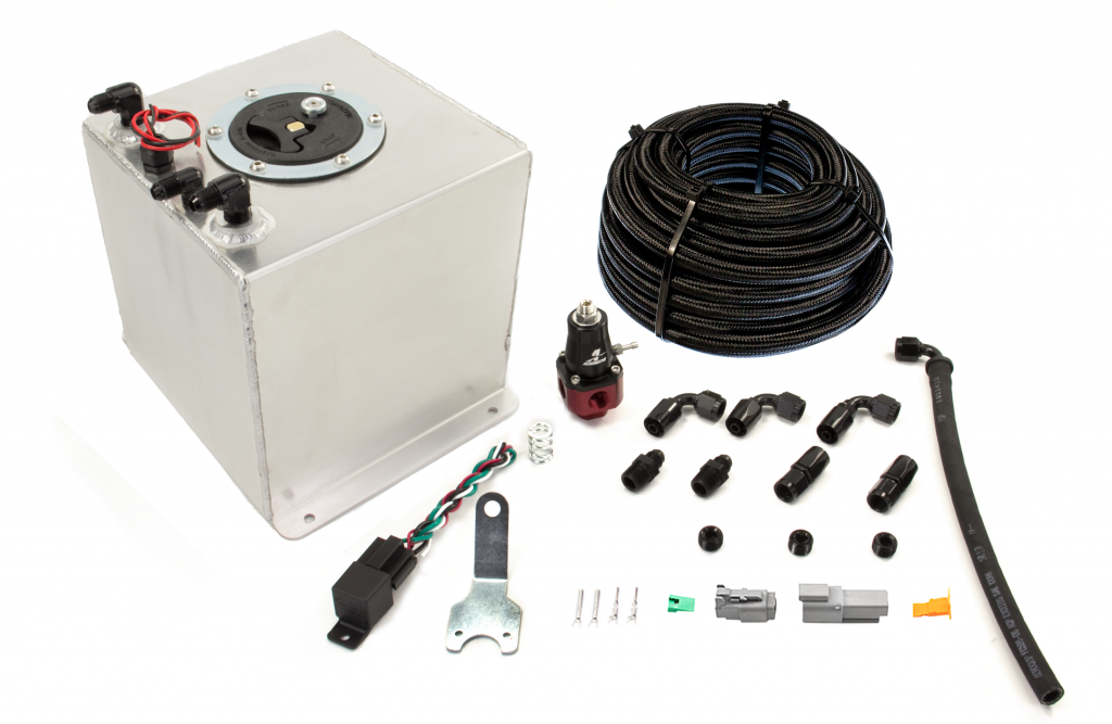 Ford 05-14 Mustang Battery Relocate Dedicated Fuel System Gas/E85 Nitrous Outlet
