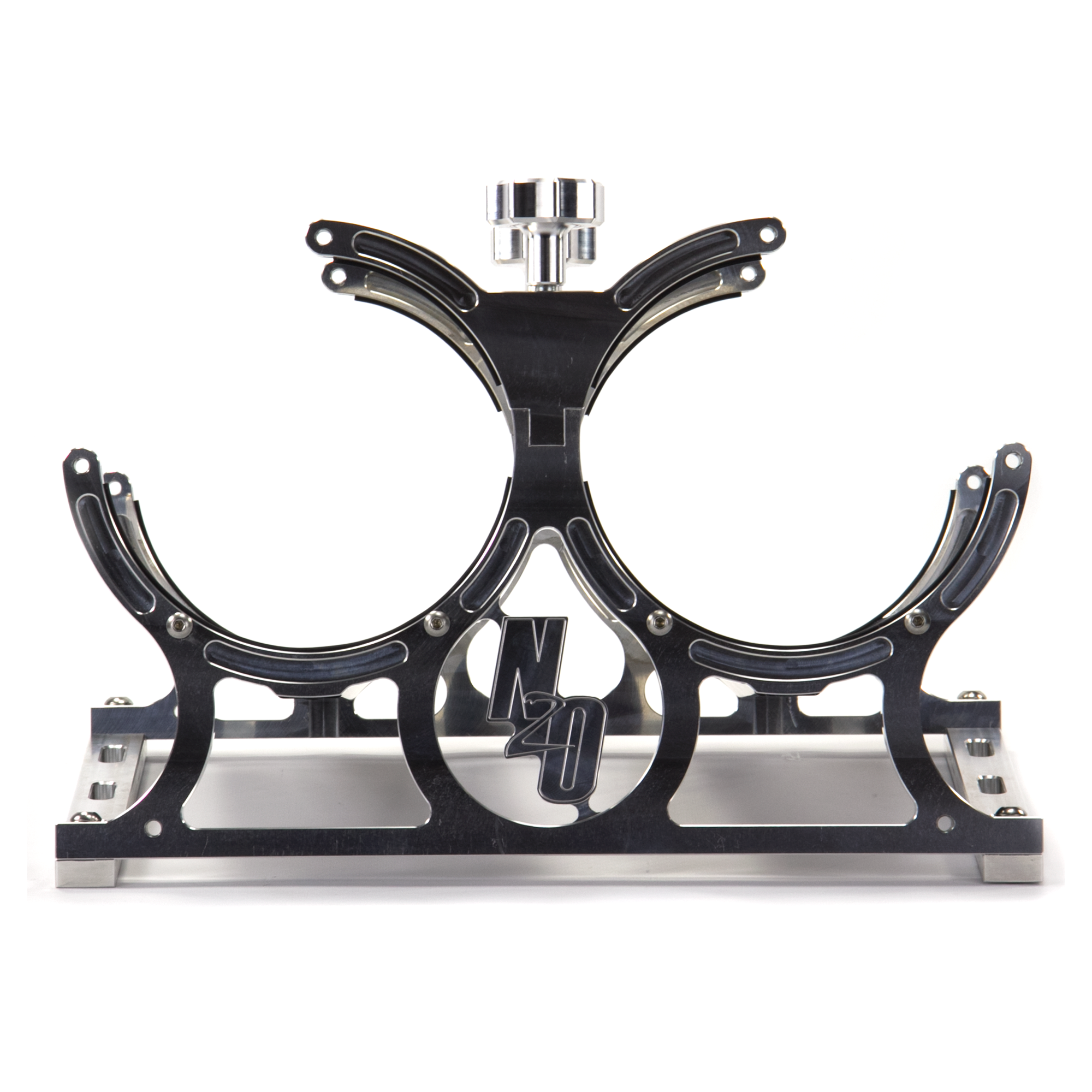 Nitrous Outlet Dual Billet Automatic Heated Horizontal Mount Bottle Bracket - 10