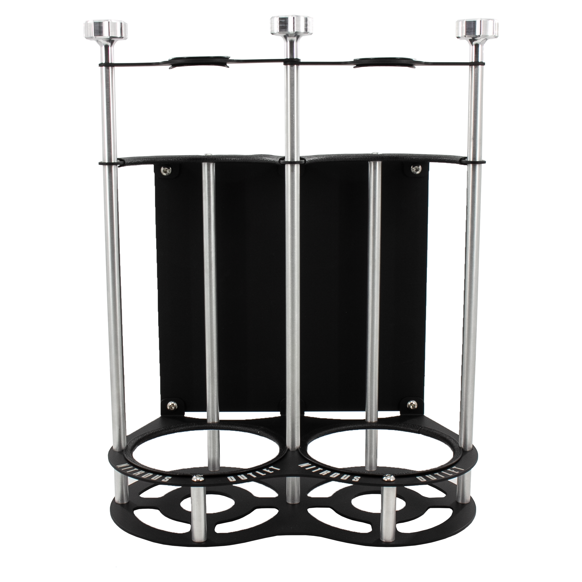 Nitrous Outlet Race-Light Dual 12lb Bottle Bracket with Roll Bar Mount - 1-1/4"