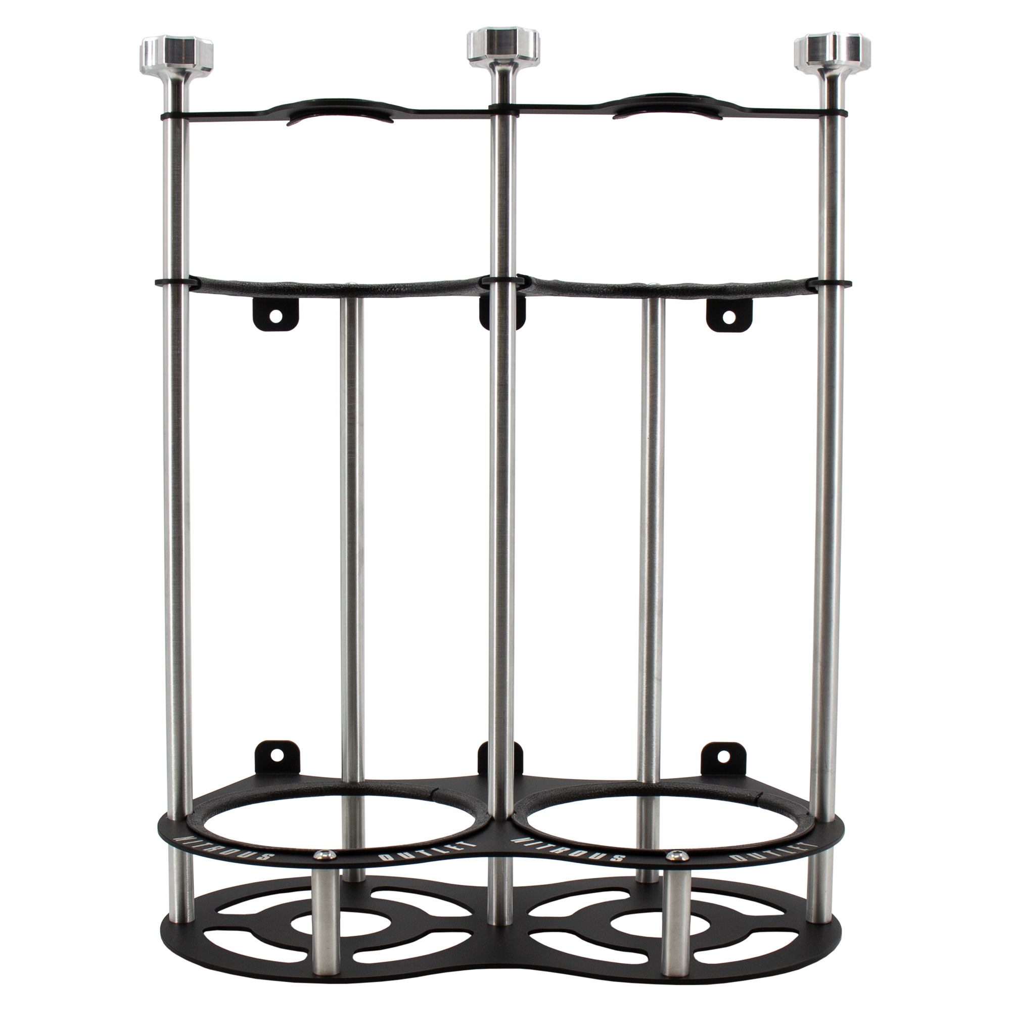 Nitrous Outlet Race-Light Dual 12lb Bottle Bracket - Vertical, 00-32033-V