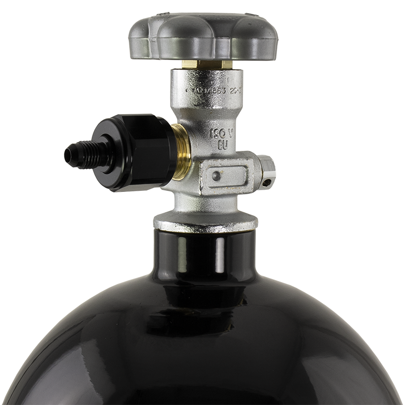 4AN Billet Bottle Valve Nipple Nitrous Outlet