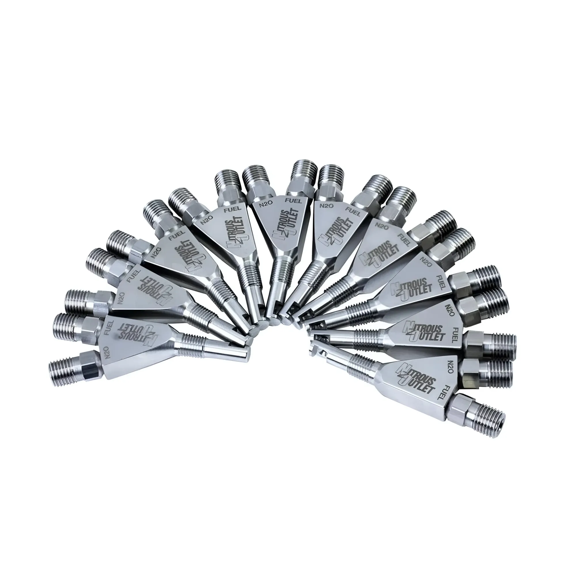 Nitrous Outlet 1/16" NPT Wet Nitrous Nozzle - 10 Pack/90 Degree Discharge/Stainl