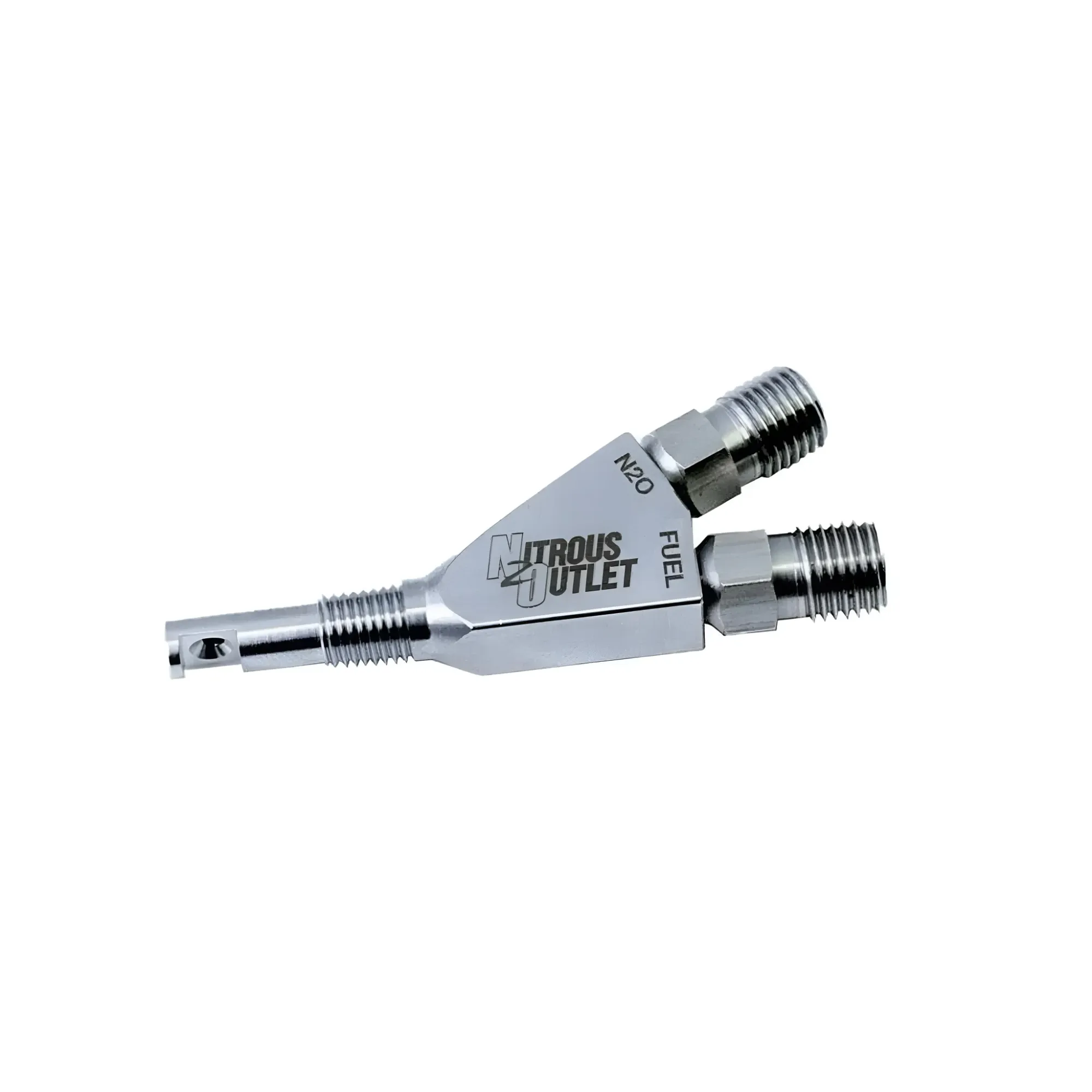 Nitrous Outlet 1/16" NPT Wet Nitrous Nozzle - 90 Degree Discharge/Stainless, 00-