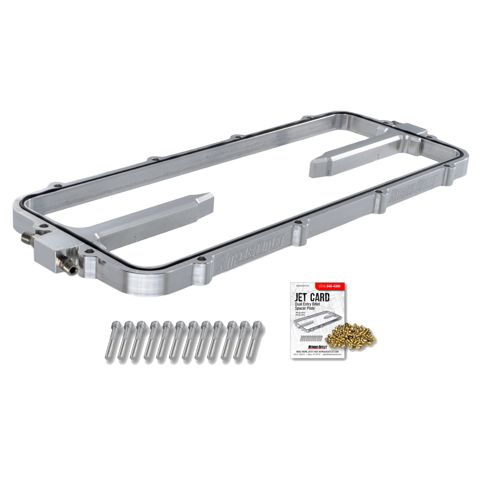Nitrous Outlet BTR Equalizer Nitrous Spacer Plate Conversion, 00-42055
