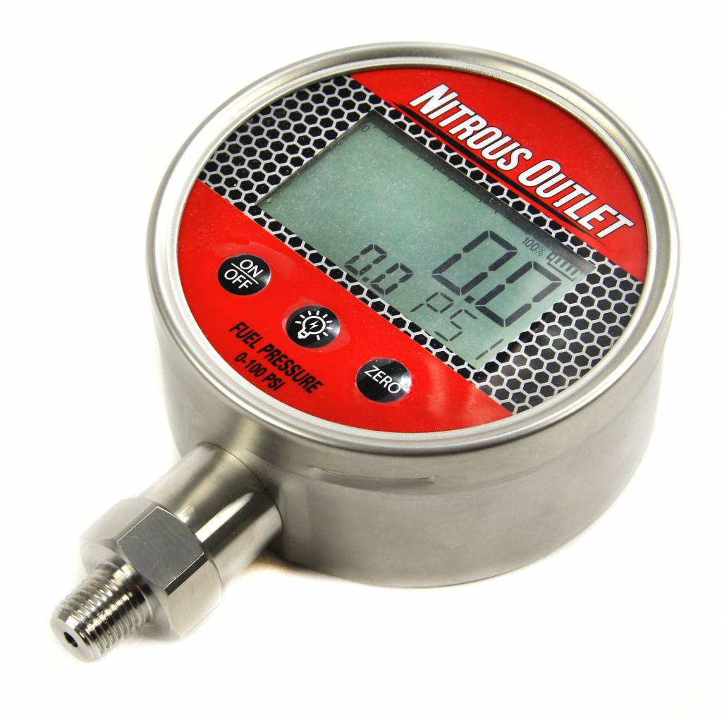 Flowing Fuel Pressure Test Gauge Kit Includes 43 Different Tuning Jets 0-100 PSI