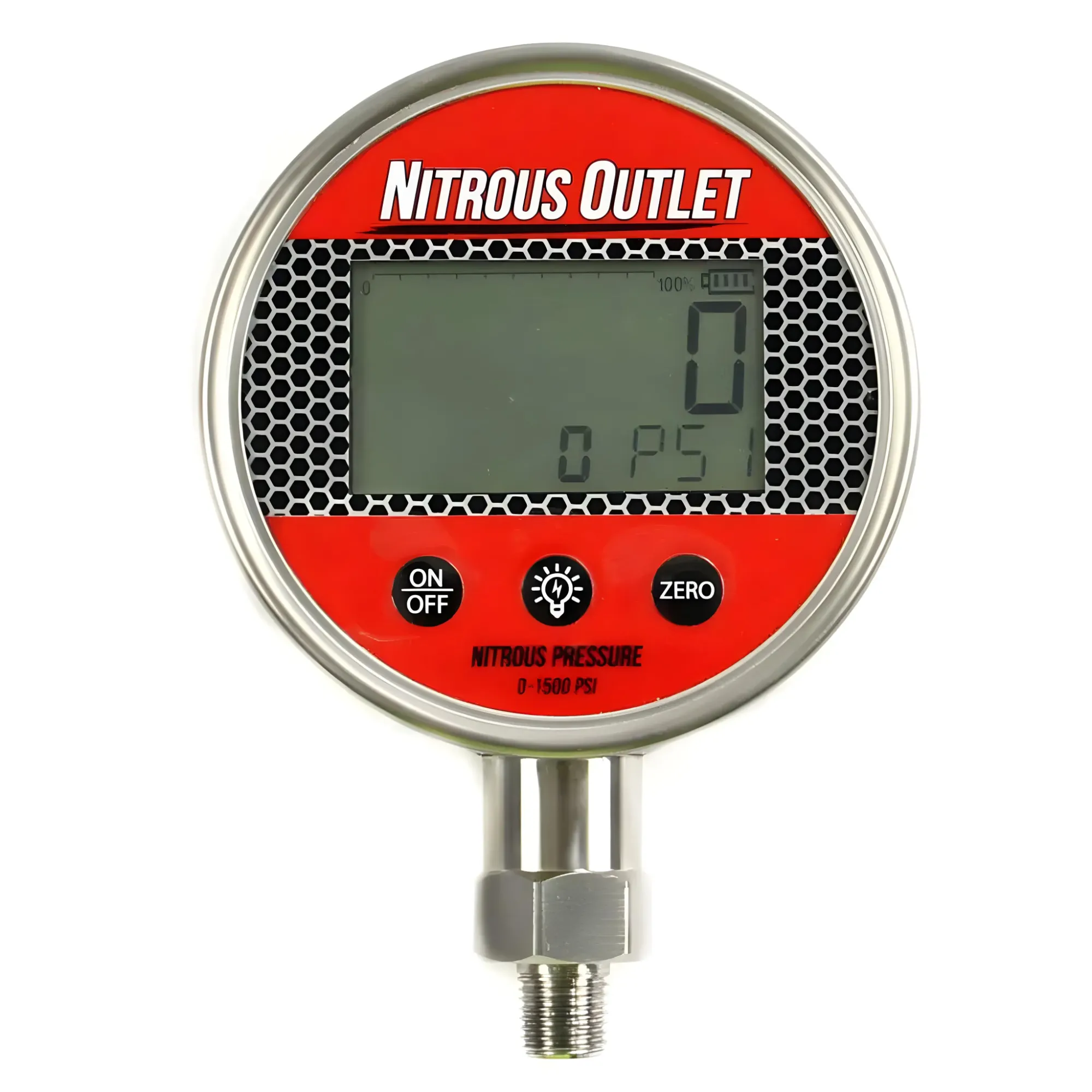 Nitrous Outlet Digital Nitrous Pressure Gauge (0-1500 psi)(1/4" NPT Thread), 00-