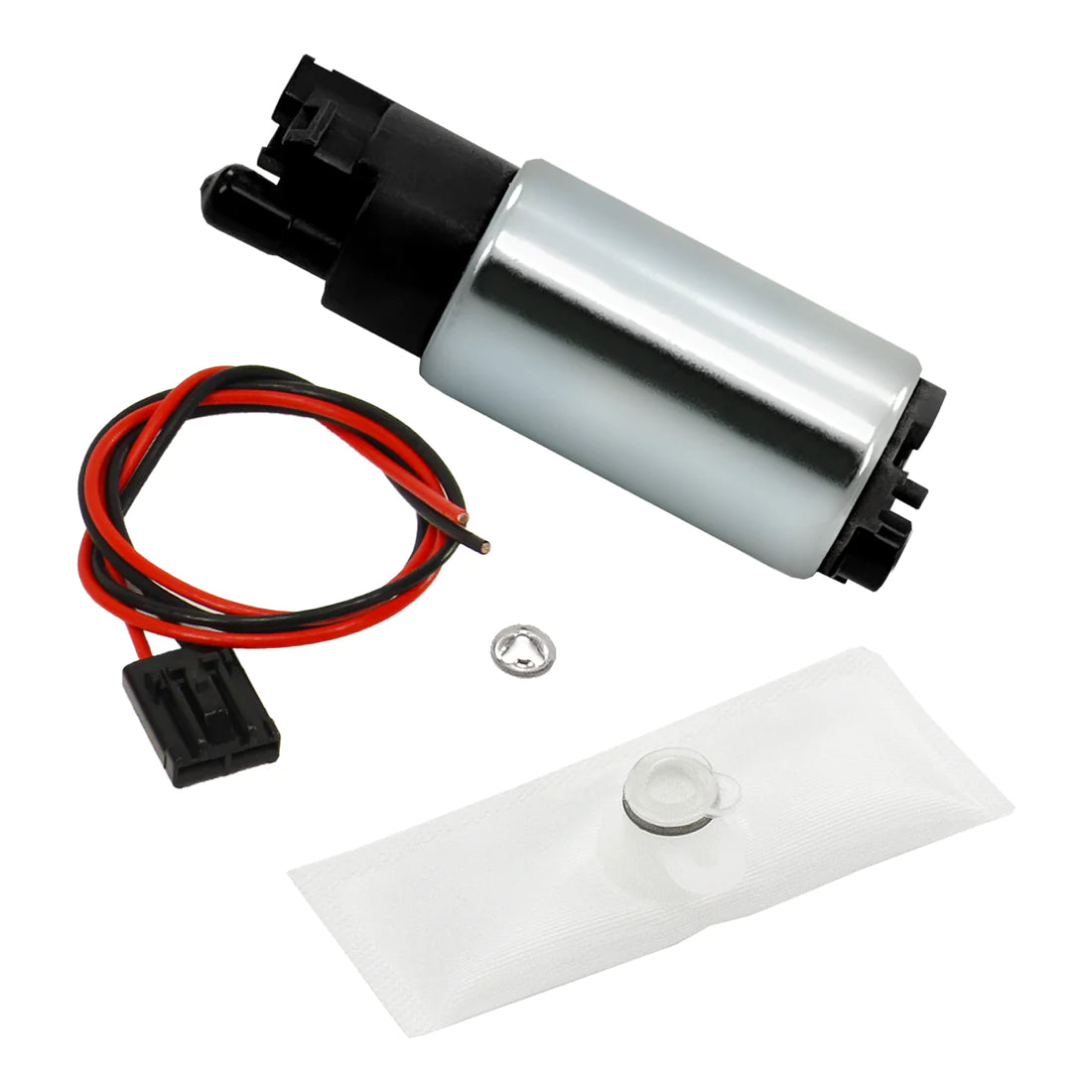 In-tank Fuel pump with install kit, Includes 18" Harness, Pump, and Filter, 00-6