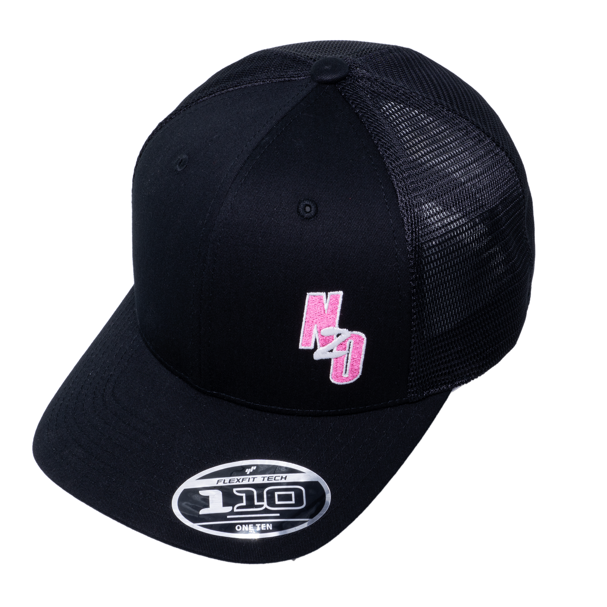 Nitrous Outlet Flex Fit Mesh Snap Back Hat- Black/Neon Pink, 00-91030