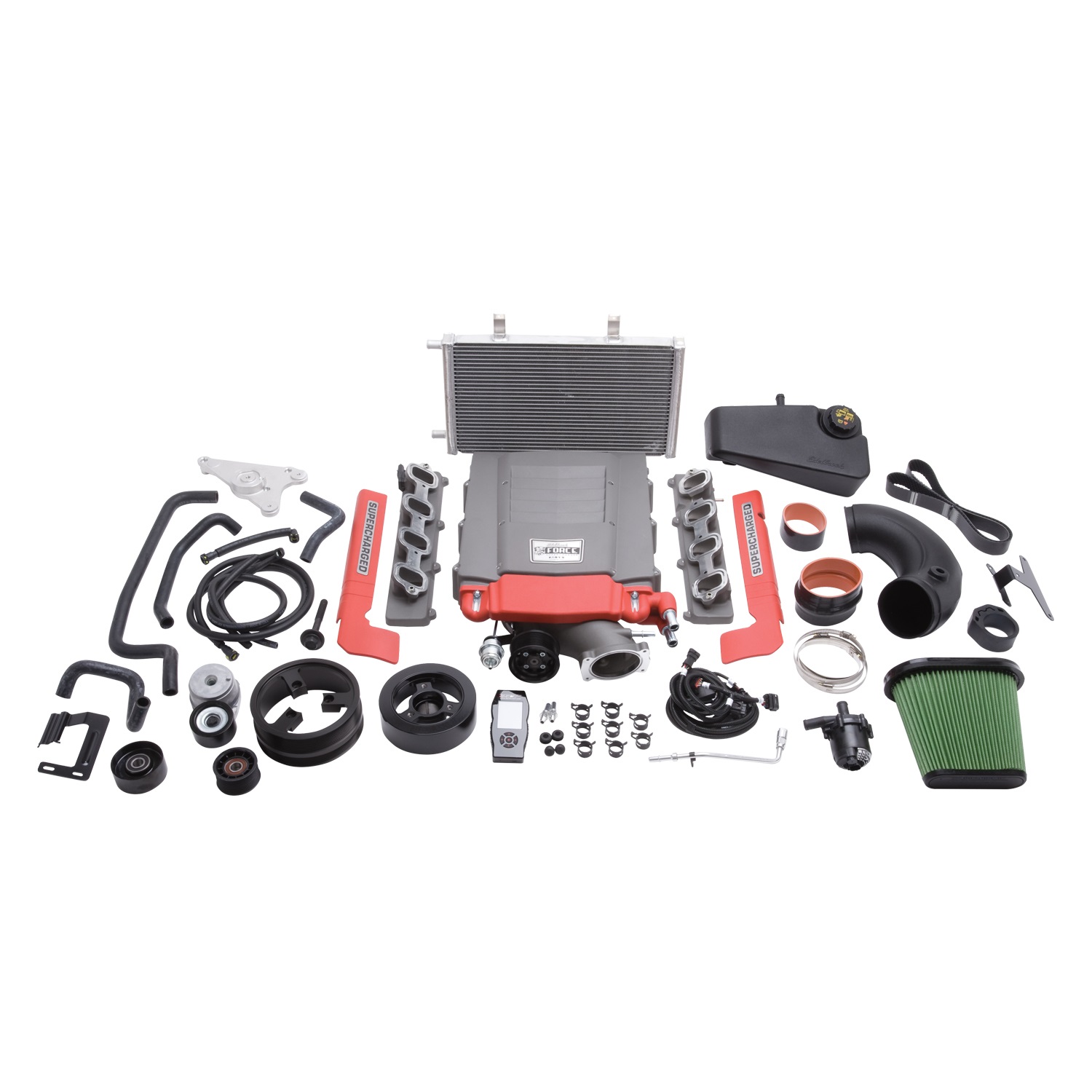 Edelbrock Supercharger, Stage 1-Street Kit, 2014-2019, Chevrolet, Corvette, Z51, 6.2L LT1, With Tuner, Part# 1570