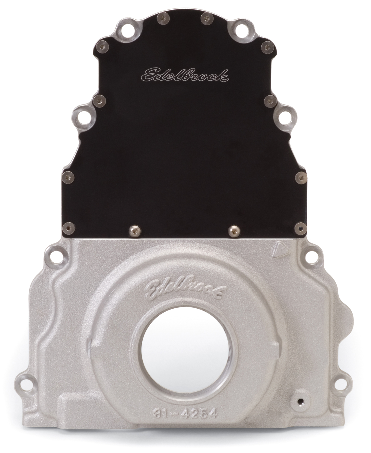 Edelbrock Timing Cover, 2-piece for GM GEN 3, LS-series, Part# 4254