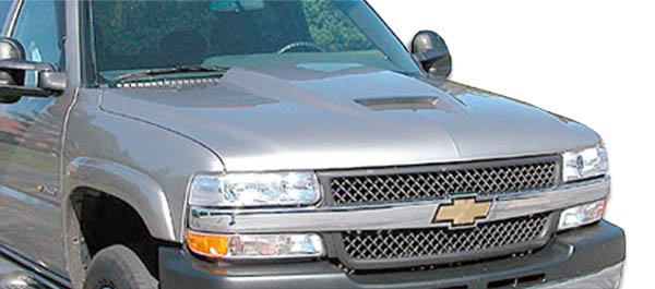 1999-2002 Chevrolet Silverado 2000-2006 Tahoe Suburban Duraflex Ram Air Hood - 1
