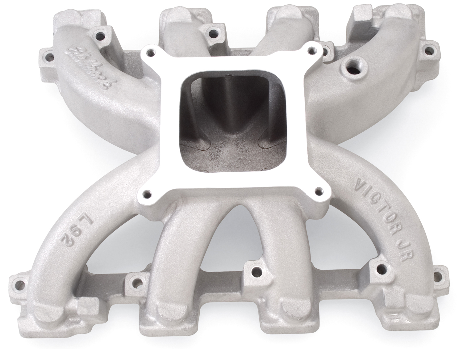 Edelbrock Manifold, Victor Jr., GM GEN IV , L92, Carbureted Applications ( Corrected-mc), Part# 28457