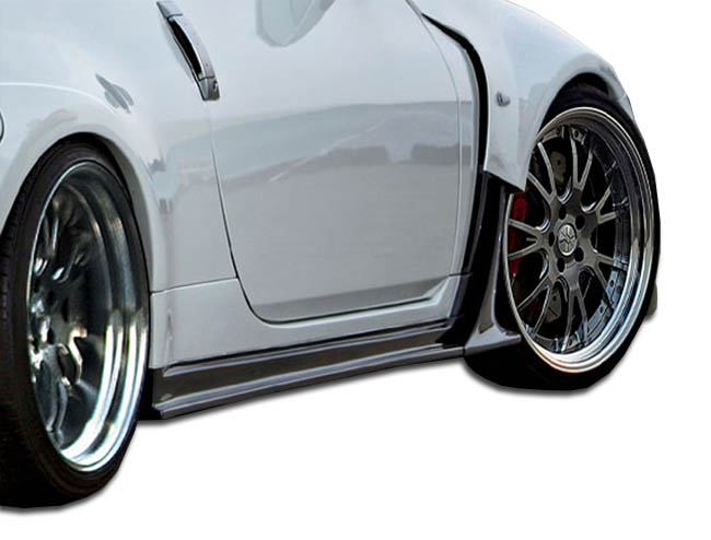 2003-2008 Nissan 350Z Z33 Duraflex AM-S Wide Body Side Skirts Rocker Panels - 2