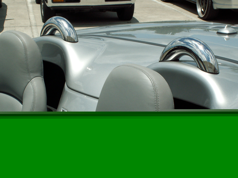 2005-2013 C6 Corvette, Faux Roll Bars Polished Convertible 2pc, Stainless Steel