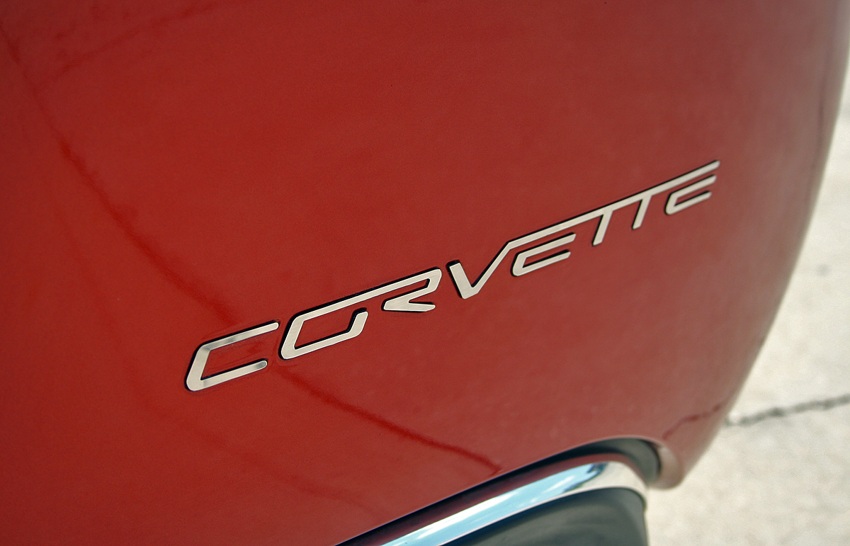 2005-2013 C6 Corvette, Rear Bumper Letters Polished Corvette GML, Stainless Steel