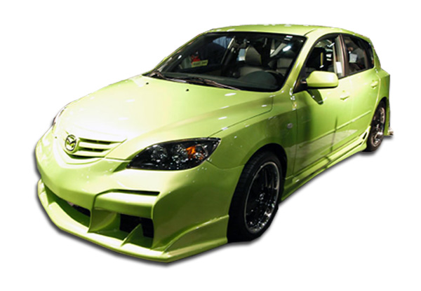 2004-2008 Mazda 3 HB Duraflex Raven Body Kit - 4 Piece - Includes Raven Front Bu