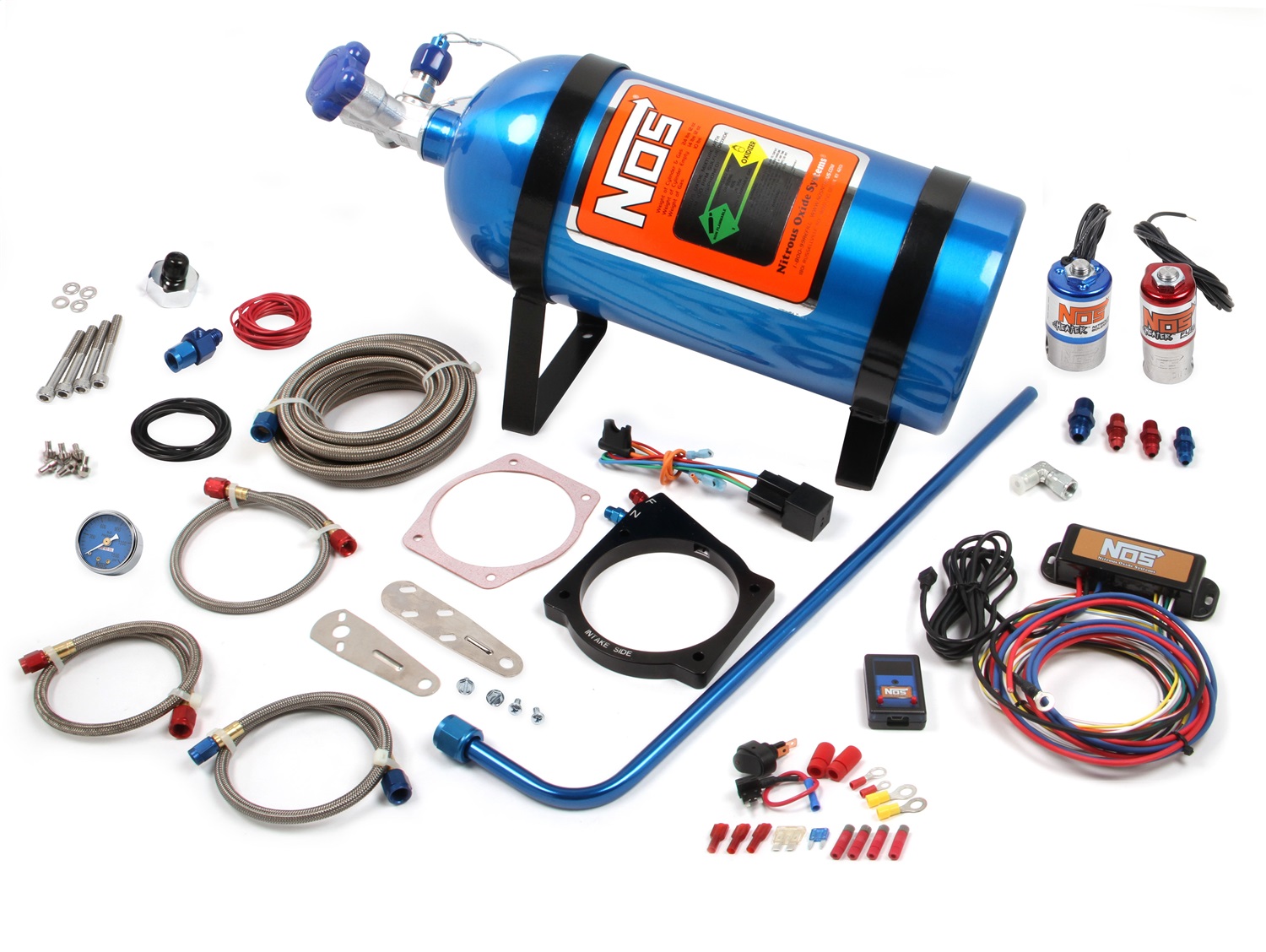 2006-2007 Chevrolet C6 Corvette Nitrous Oxide Injection System Kit 90MM LS WITH 4-BOLT CABLE THROTTLE KIT