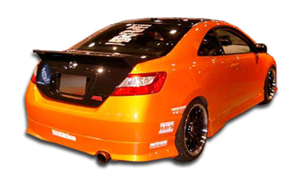 2006-2011 Honda Civic 2DR Duraflex Type M Rear Lip Under Spoiler Air Dam - 1 Pie