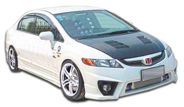 2006-2011 Honda Civic 4DR Duraflex Maddox Body Kit - 4 Piece - Includes Maddox F