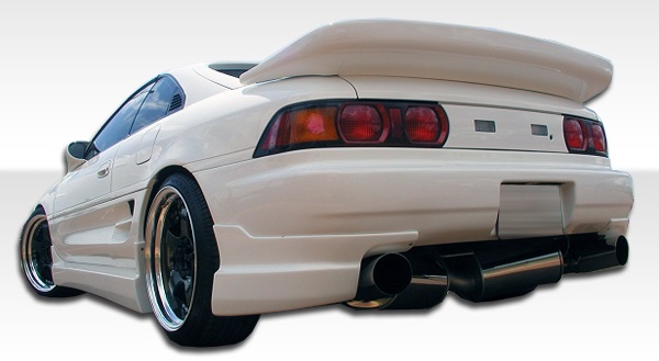 1991-1995 Toyota MR2 Duraflex Type B Rear Add Ons Spat Bumper Extensions - 2 Pie