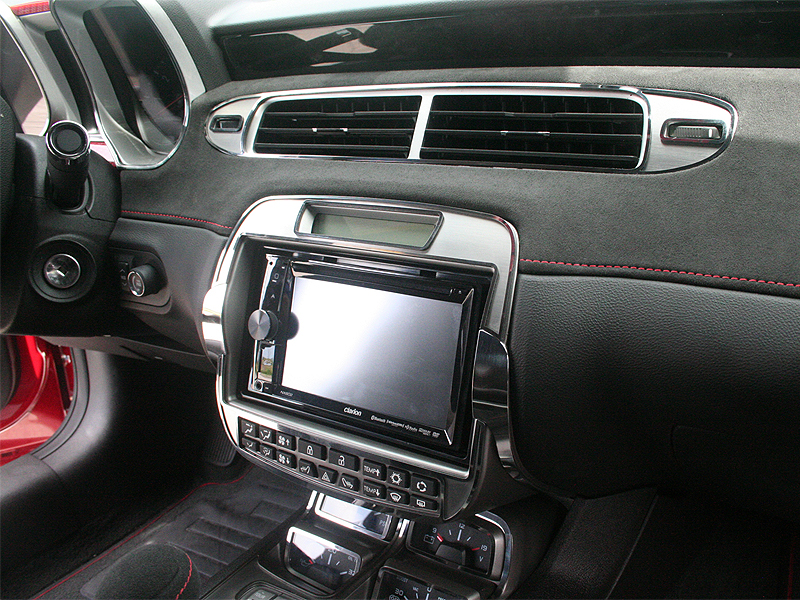 Camaro All Models 10-13 Radio Trim Plate Brushed/Polished for Aftermarket Radio