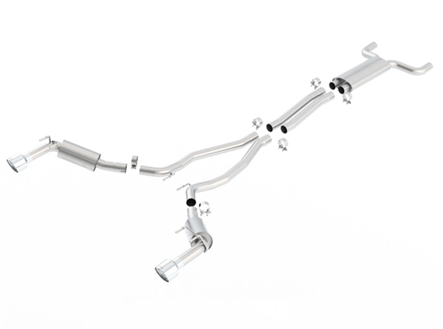 EC-Type, S-Type Cat-Back Exhaust System, 2014-2015 Camaro SS 6.2L V8 Automatic/M