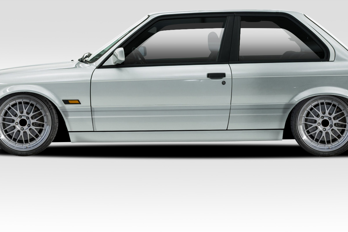 1984-1991 BMW 3 Series E30 2DR Duraflex M-Tech Side Skirts Rocker Panels - 2 Pie