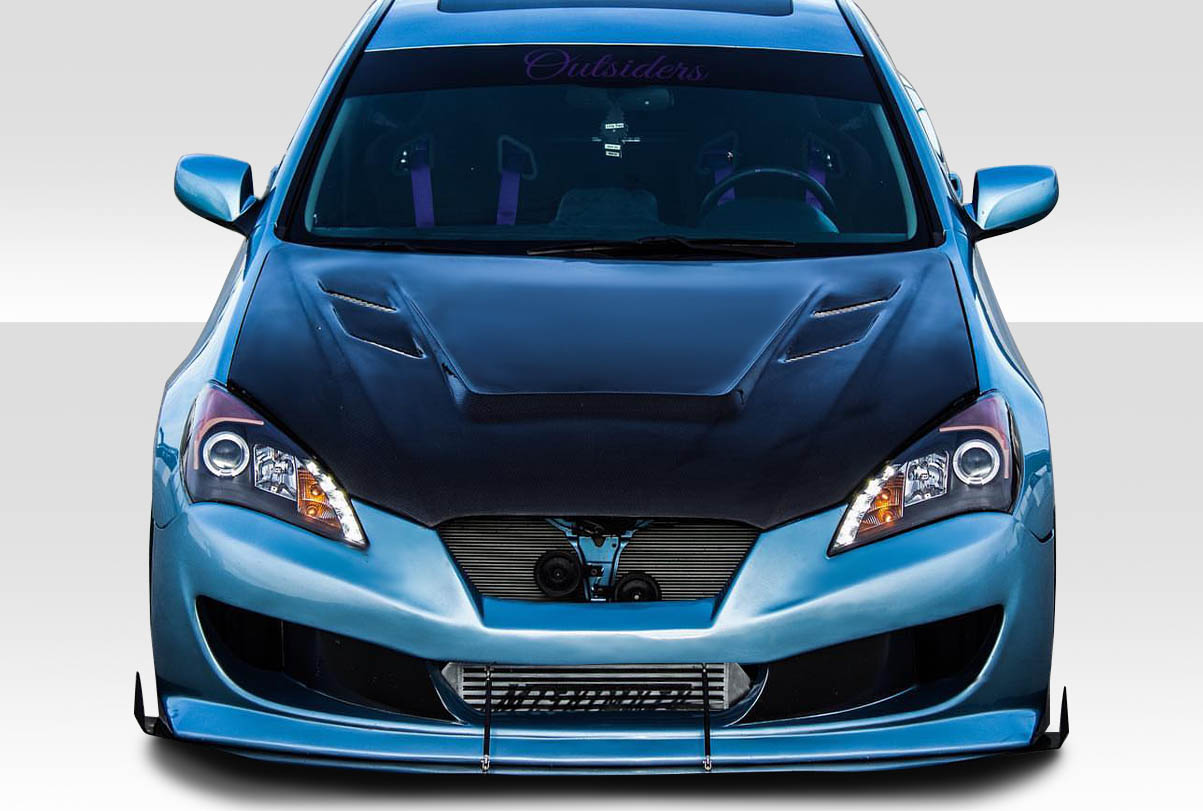 2010-2012 Hyundai Genesis Coupe 2DR Duraflex Circuit Front Bumper Cover - 1 Piec