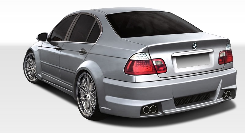 1999-2005 BMW 3 Series E46 4DR Duraflex I-Design Wide Body Rear Bumper Cover - 1